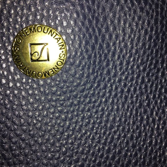 Stone Mountain Blue Leather Wristlet Multiple Zipper Pouches with Wrist Strap - Picture 4 of 8